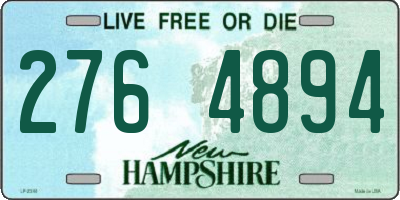 NH license plate 2764894