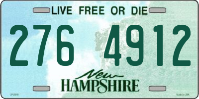 NH license plate 2764912