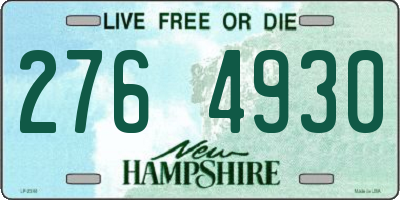 NH license plate 2764930