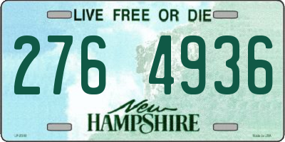 NH license plate 2764936