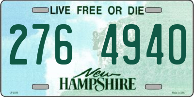 NH license plate 2764940