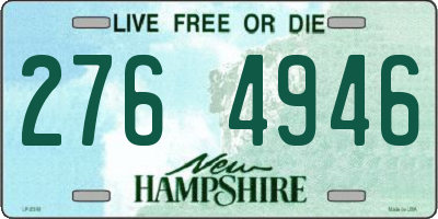 NH license plate 2764946