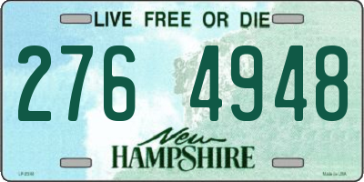 NH license plate 2764948