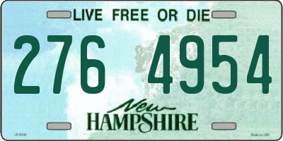 NH license plate 2764954