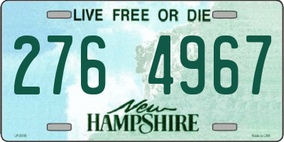 NH license plate 2764967