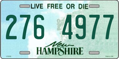 NH license plate 2764977