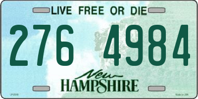 NH license plate 2764984