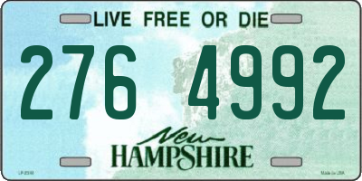 NH license plate 2764992