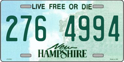 NH license plate 2764994