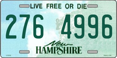 NH license plate 2764996