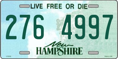 NH license plate 2764997