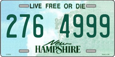 NH license plate 2764999