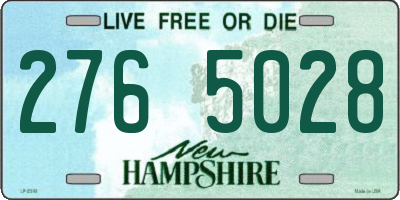 NH license plate 2765028