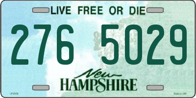 NH license plate 2765029