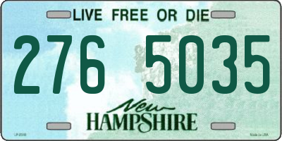 NH license plate 2765035