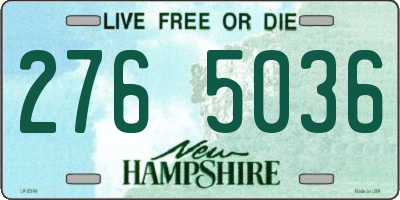 NH license plate 2765036