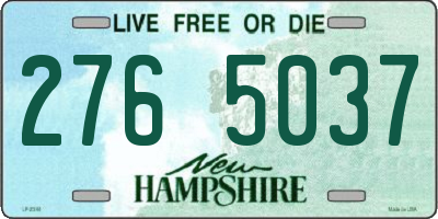 NH license plate 2765037