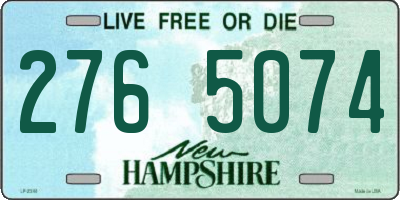 NH license plate 2765074