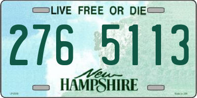NH license plate 2765113