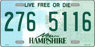 NH license plate 2765116
