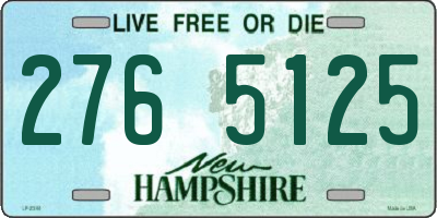 NH license plate 2765125