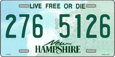 NH license plate 2765126