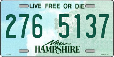 NH license plate 2765137