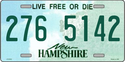 NH license plate 2765142