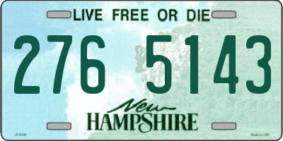 NH license plate 2765143
