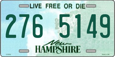 NH license plate 2765149
