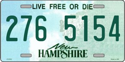 NH license plate 2765154