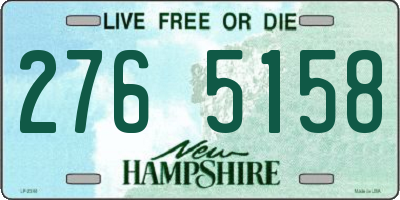 NH license plate 2765158