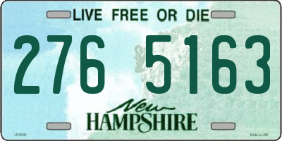 NH license plate 2765163