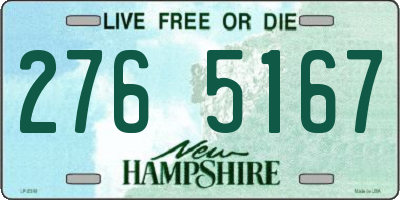 NH license plate 2765167