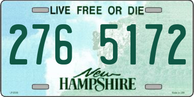 NH license plate 2765172