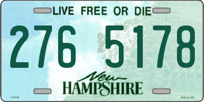 NH license plate 2765178