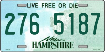 NH license plate 2765187