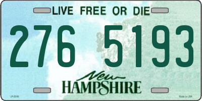 NH license plate 2765193