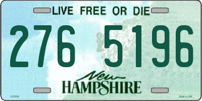 NH license plate 2765196