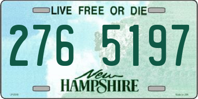 NH license plate 2765197