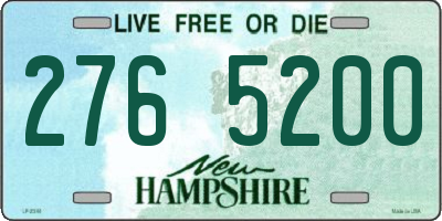 NH license plate 2765200