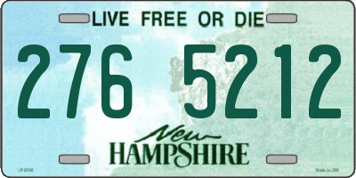 NH license plate 2765212