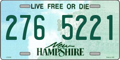 NH license plate 2765221