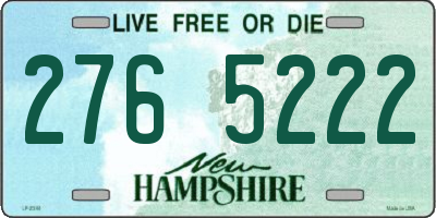 NH license plate 2765222