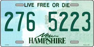 NH license plate 2765223
