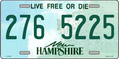 NH license plate 2765225