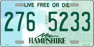 NH license plate 2765233
