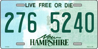 NH license plate 2765240