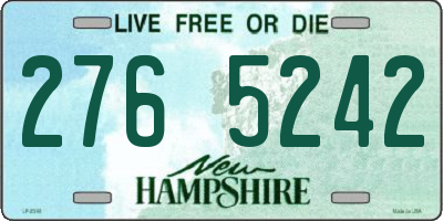 NH license plate 2765242