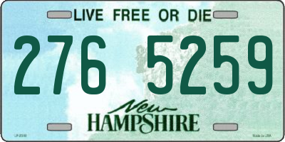 NH license plate 2765259